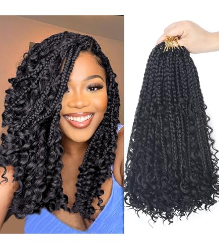 Amazon.com : LMZIM Goddess Box Braids Crochet Hair 20 inch